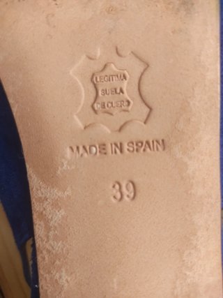 Zapatos planos azules