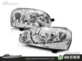 FAROS DELANTEROS LUZ DIURNA LED PARA VOLKSWAGEN GOLF 5 2003-2008