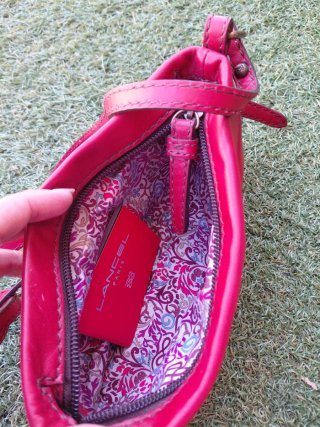 Bolso Lancel Rojo Piel