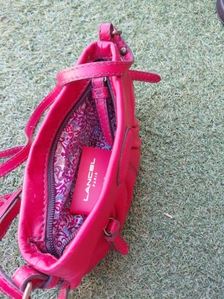 Bolso Lancel Rojo Piel