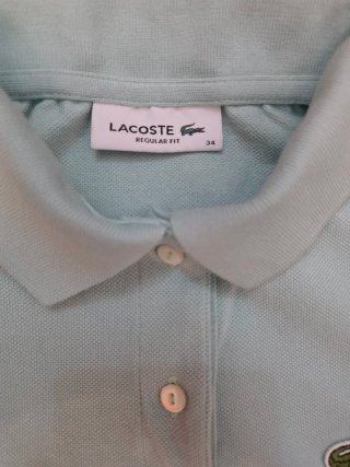 Polo LACOSTE Verde Agua / Menta Talla 34 (XS)