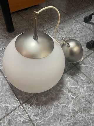 Pack 2 Lámparas Techo IKEA MINUT Vidrio Opal