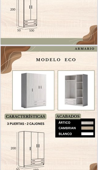 Armario modular madera