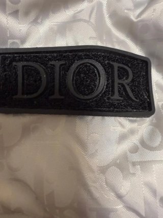 Chaqueta de plumas Dior plateada