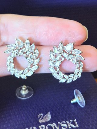 Brincos Argola Mesmera Swarovski Lapidação Marques