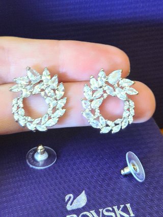 Brincos Argola Mesmera Swarovski Lapidação Marques