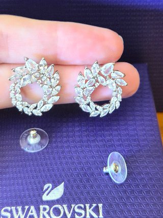 Brincos Argola Mesmera Swarovski Lapidação Marques