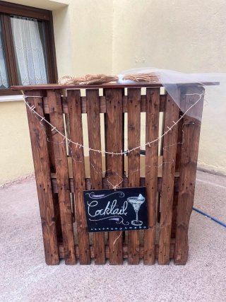 Mueble Bar Palets para Eventos