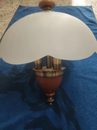 Lámpara de techo madera y metal