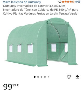 Invernadero Outsunny 4,45m Exterior