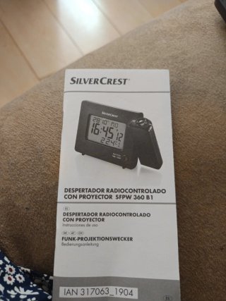 Despertador Silvercrest con proyector