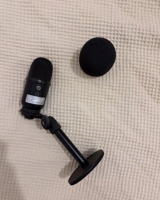 Microfone com controle de volume