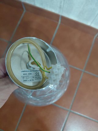 Lámpara colgante esférica