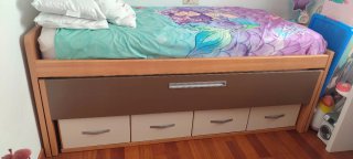 Cama nido con cajones y colchones incluidos
