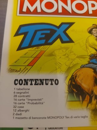 Monopoly Tex Willer Edizione Sergio Bonelli