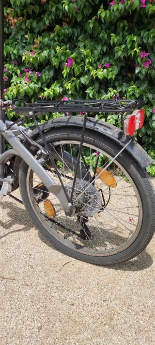 Bicicleta Plegable Gris