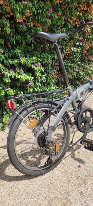 Bicicleta Plegable Gris