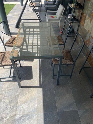 Conjunto Mesa y 4 Sillas Jardín Ikea