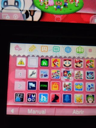 New 3DS XL Plata+sd 256 gb pantalla de arriba IPS