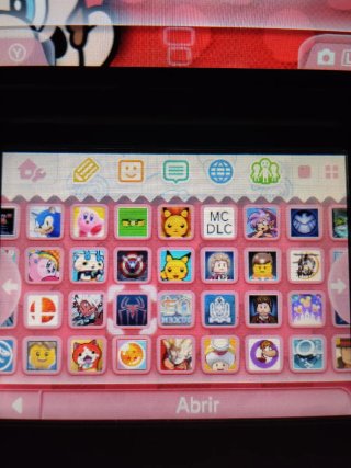 New 3DS XL Plata+sd 256 gb pantalla de arriba IPS