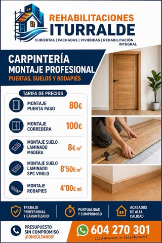 Instalación Profesional Suelo Laminado y SPC