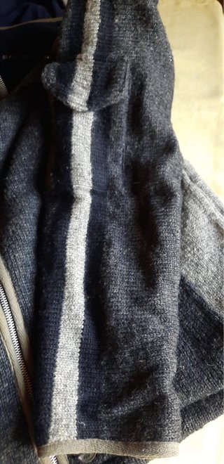 Chaquetón Lana Black Yak Azul/Gris