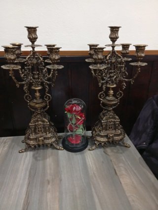 Candelabros de bronce