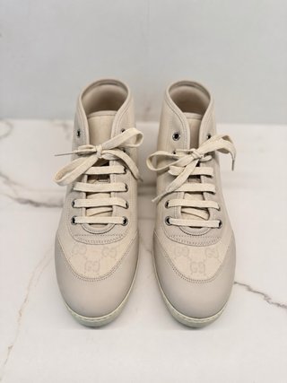 Zapatillas Gucci Talla 39 Beige/Gris