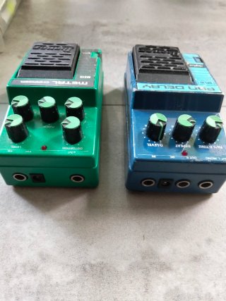 Pedales Ibanez Metal Charger MS10 y Pan Delay DPL1