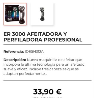 Afeitadora y Perfiladora Profesional ER 3000