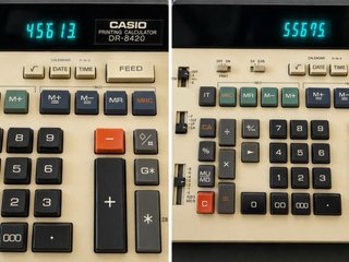 Calculadora Casio DR-8420 Print - Atrezzo Vintage
