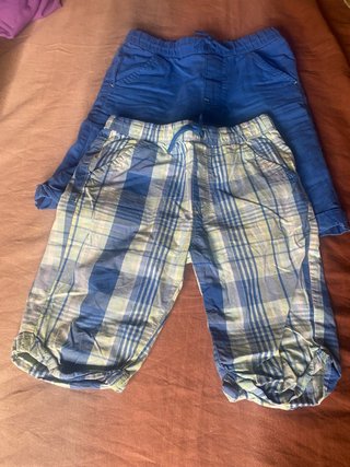 Pantalones cortos niño cuadros 5-6 años