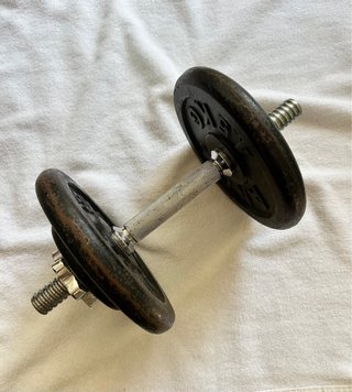 JUEGO 2 MANCUERNAS + DISCOS 10 KG.