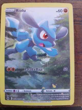 Carta Cromo Pokémon RIOLO GG26/GG70 Negociable