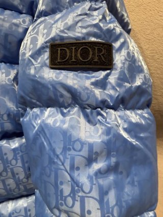 Chaqueta de plumas Dior azul