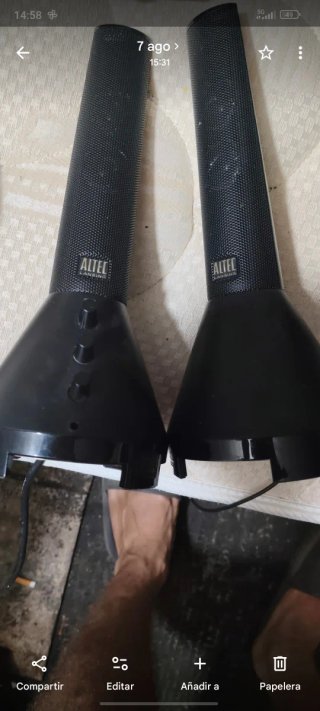 Altavoces Altec Lansing Negro/Dorado