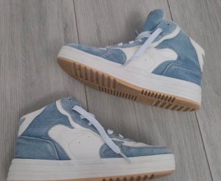 Zapatillas Bershka Botín Denim