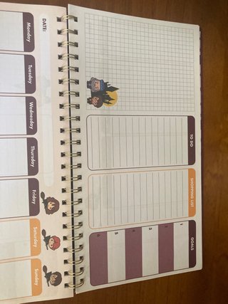 Lote de agenda Harry Potter Semanal y libreta