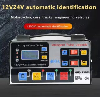 Cargador Baterías Coche 12V/24V 400A