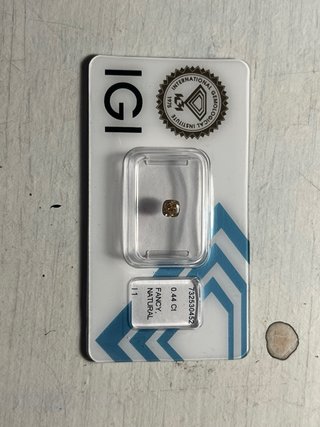 Diamante Natural IGI 0.44 CT Marrón Naranja