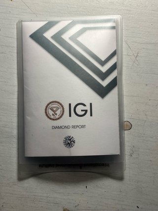 Diamante Natural IGI 0.44 CT Marrón Naranja