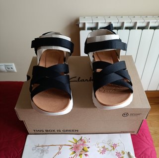 Sandalias Clarks Negras Talla 42