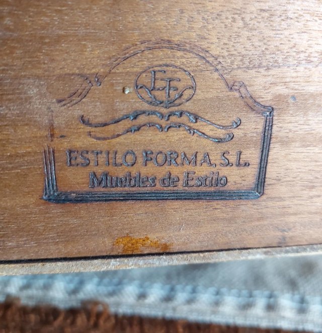 Escritorio Buró Cilindro Estilo Carlos IV