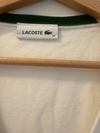 Pullover Lacoste bianco V-neck
