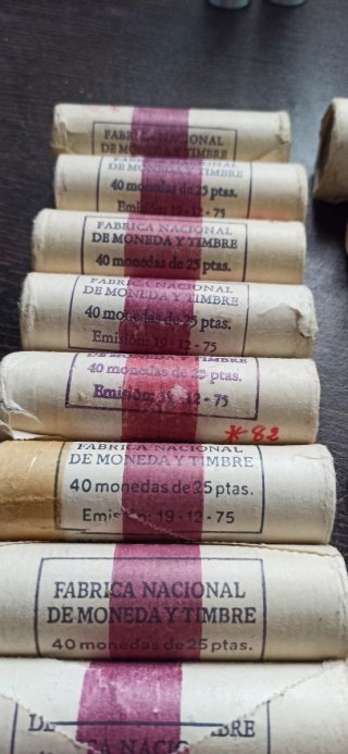 Cartuchos originales de pesetas