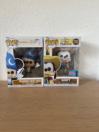 Lote Mickey Mago y Goofy Mosquetero Funko Pop