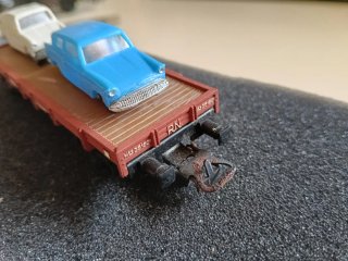 Vagón Portacoches H0 Electrotren Renfe Vintage