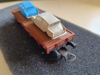 Vagón Portacoches H0 Electrotren Renfe Vintage