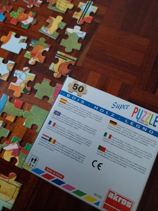 Puzzle Madeira Akros 50 Peças + Poster