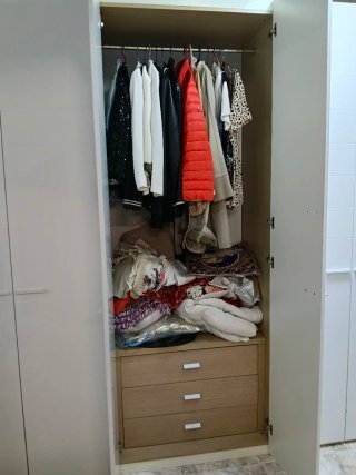 Vestidor blanco modular